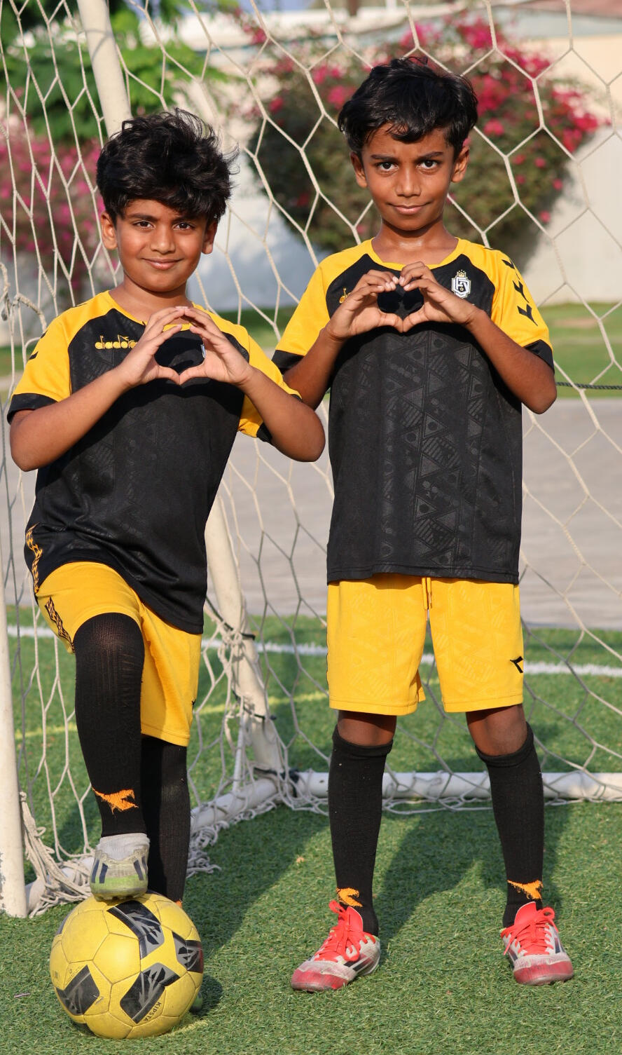 Happy Kids at Elite Football Academy In Seeb