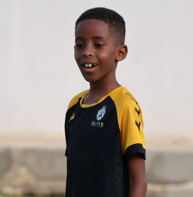 Happy Boy at Elite Football Academy In Seeb